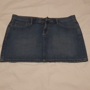 Size 12 denim mini skirt